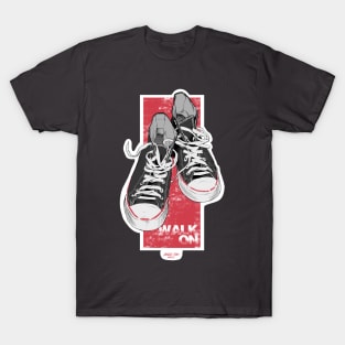 Walk On - Black T-Shirt